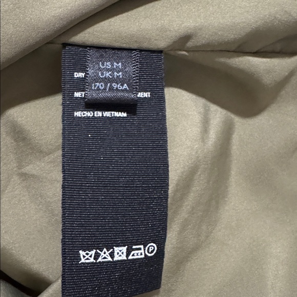 Free People Ella Puffer Puffa Jacket Olive Green Quilted Slouchy Lightweight-M - Picture 13 of 16